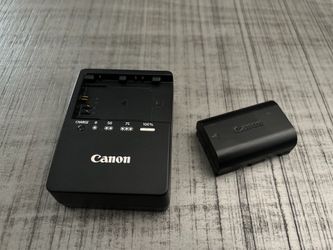 Original Canon LC-E6E Charger & battery