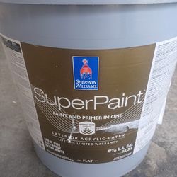 5 gallons exterior flat dark gray paint