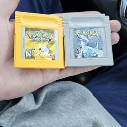 Pokemon Yellow And Silver Authentic