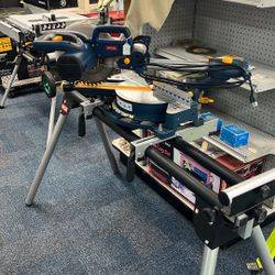 Ryobi 10” Sliding Compound Miter Saw With Stand Model TSS100L