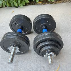 CAP Barbell Adjustable Dumbbell Weight Set  55lbs Total.