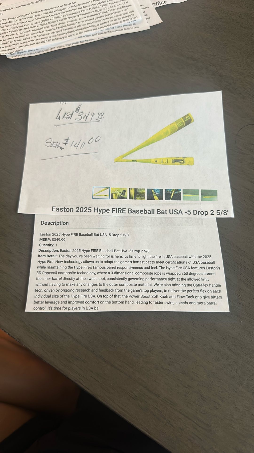 Easton 2025 Hype Fire Bat