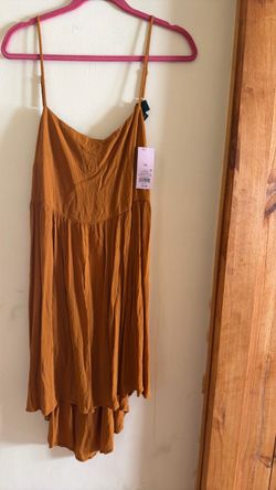 Mustard Yellow Spaghetti Strap Dress XXL