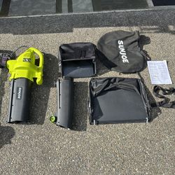 (Never been Used) Sunjoe 3-in-1 Blower, Mulcher, Vaccuu