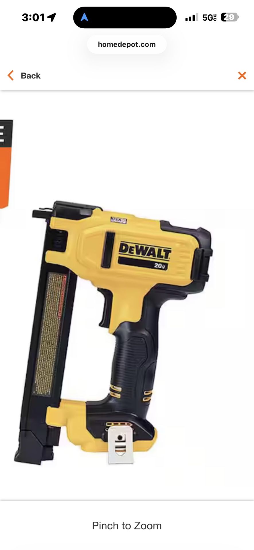 DEWALT 20-Volt MAX Cordless Cable Stapler