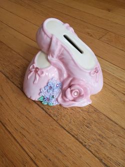 Russ Berrie- Time To Dance - Pointe shoe coin/money bank