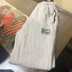Nike Stussy Sweat Pants Grey Medium 