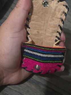 Guatemala Coin Purse W/ Keychain Ring Handmade