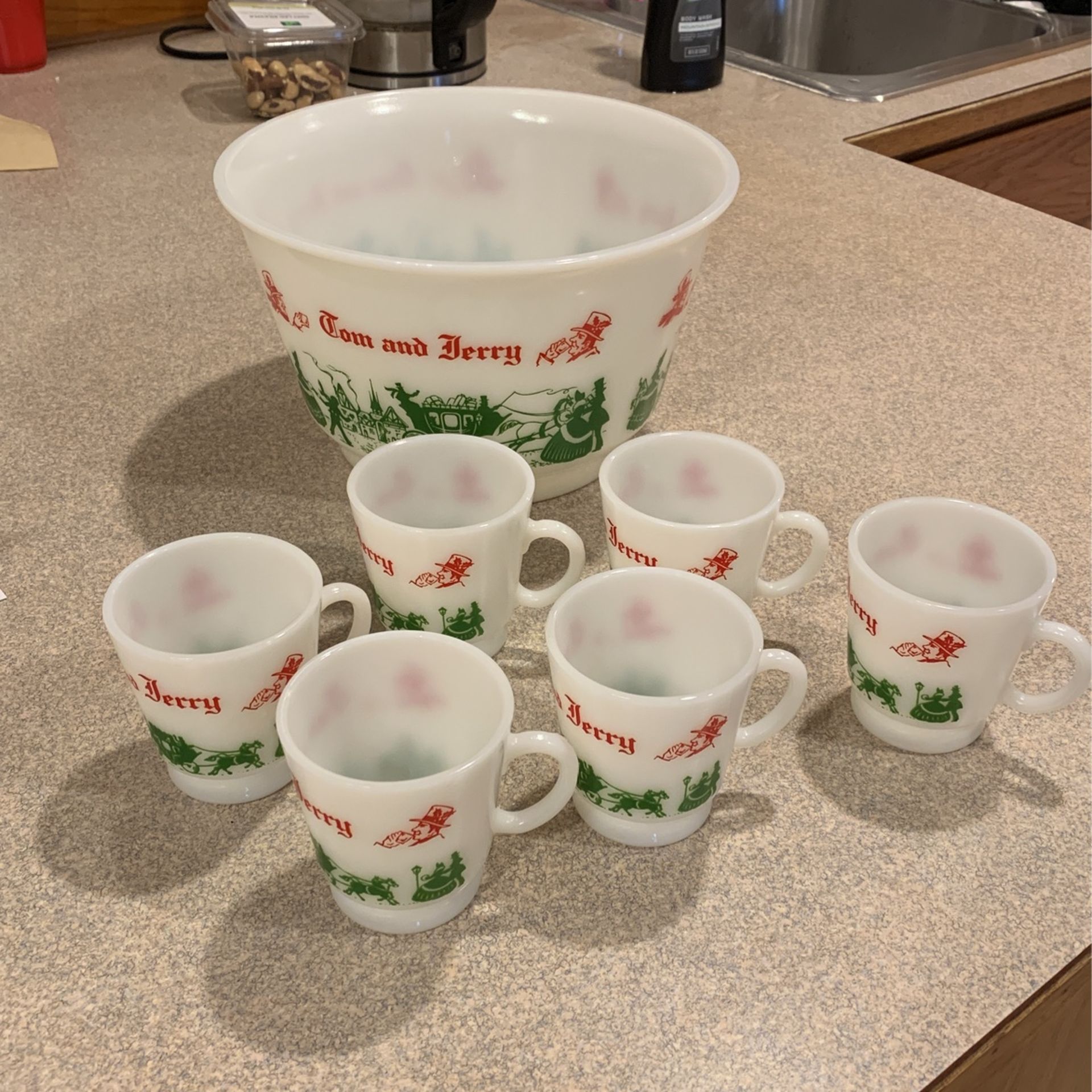 Tom & Jerry Holiday Vintage Bowl Set 