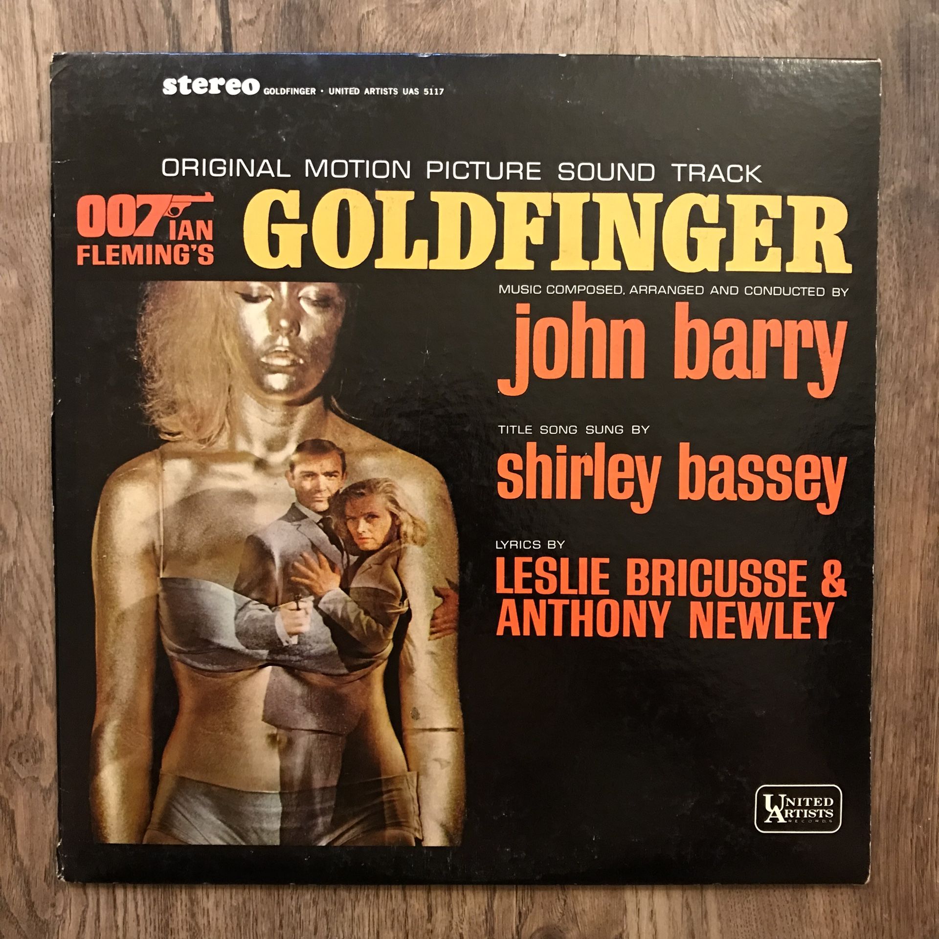 JAMES BOND Goldfinger Soundtrack Vinyl Record
