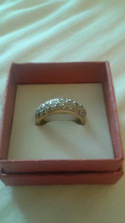 14k. Gold plated, over 925 silver ring