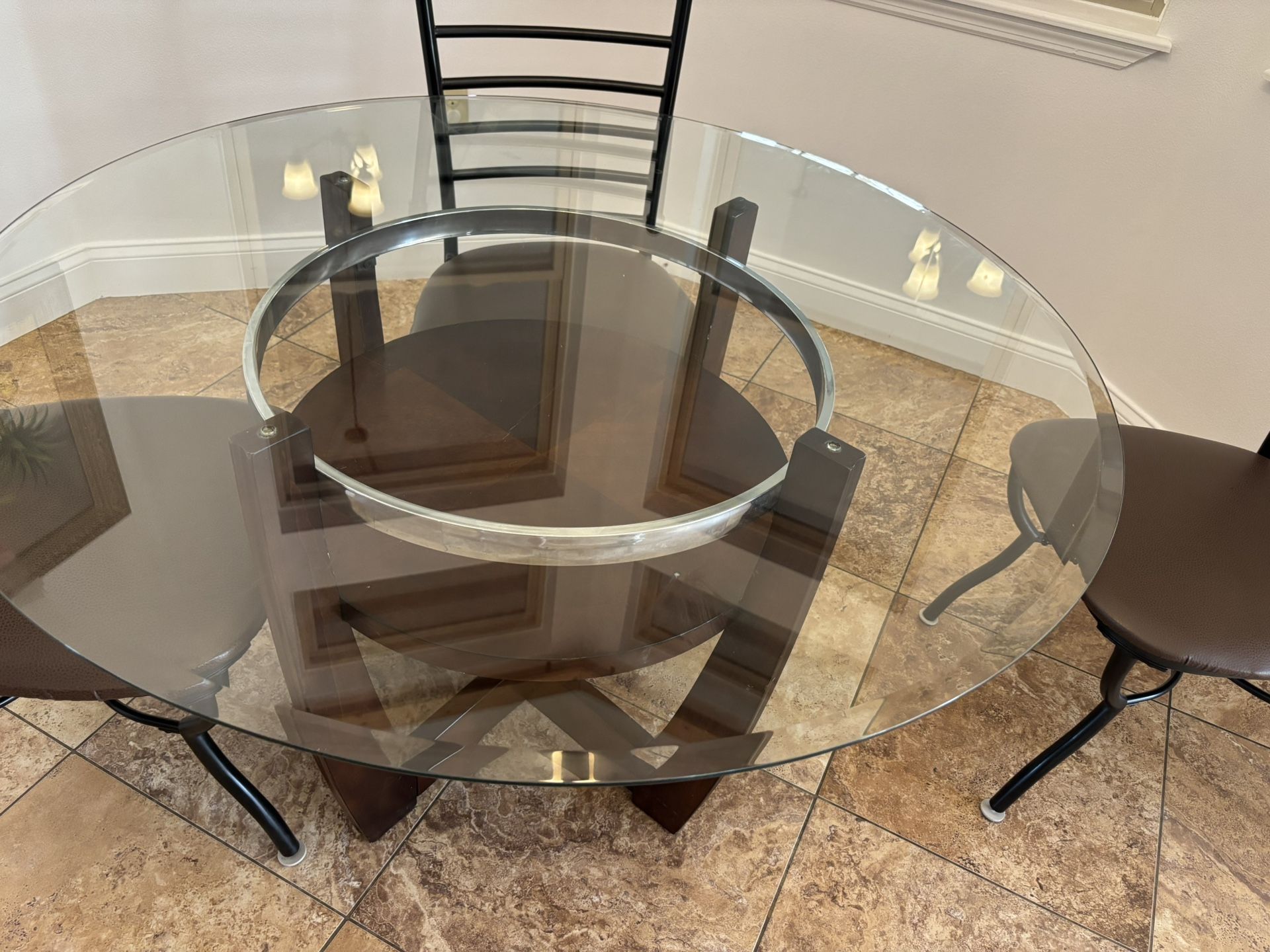 48” Glass Dinning Room Table
