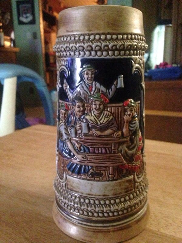 Vintage Brazilian beer stein