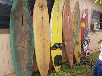 6 wind surfing boards
