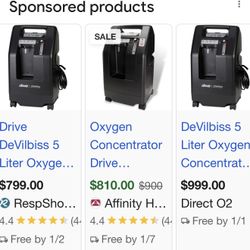 The DeVilbiss  5 liters. Brand new in box. Never opened 