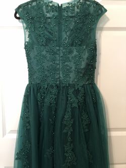 Hunter Green Bridesmaid Dress For Sale Thumbnail