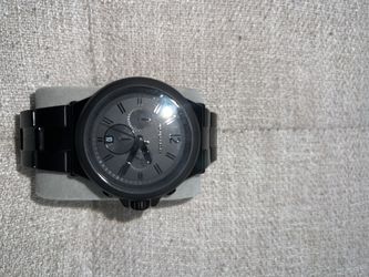 MICHAEL KORS OVERSIZED BLACK-TONE WATCH