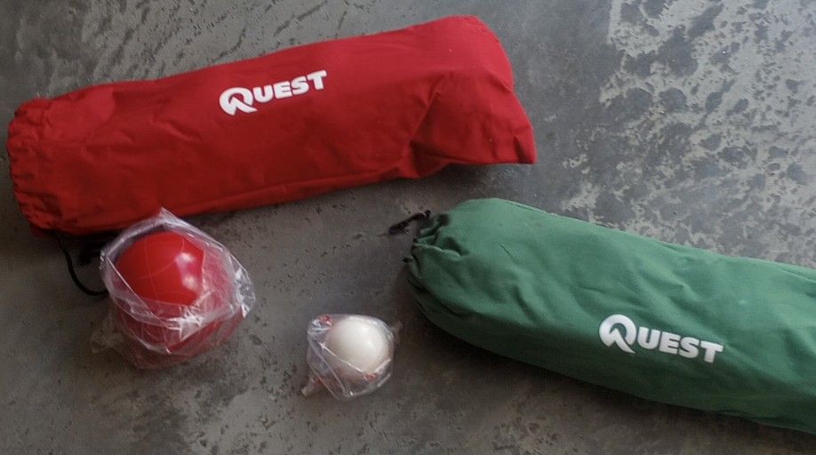 Quest Premium Level 110 mm Bocce Ball Set with Bag.