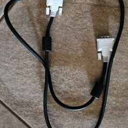 Dual DVI cable, Male to Male, 3 Ft,