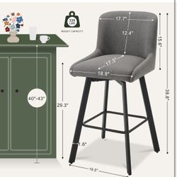 Brand New Set Of 2 29” Bar Stools