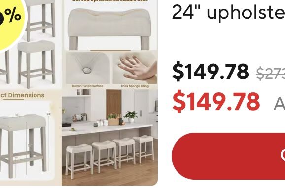 BRAND NEW - Counter Top Stools