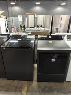 LG topload washer and dryer