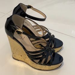 YSL Black & Good Wedges