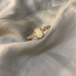 Size 9 Faux Opal Ring