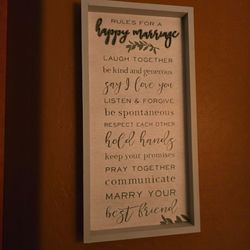 Marriage home decor