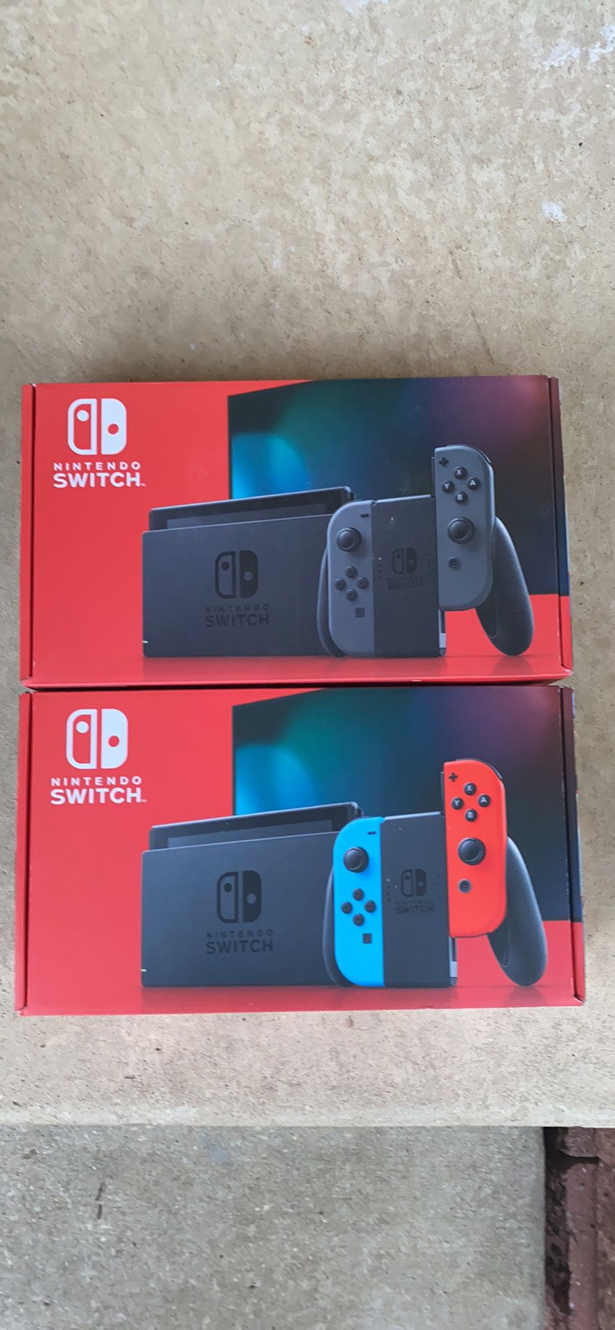 Brand new Nintendo switch both colors latest version