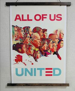 Political Campaign Poster Print Biden Harris 2024 USA Presidential 23" x 16"