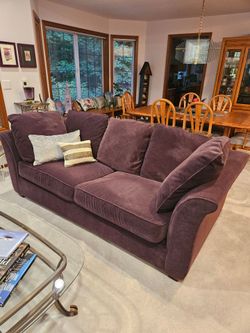 Plum Colored Sofa