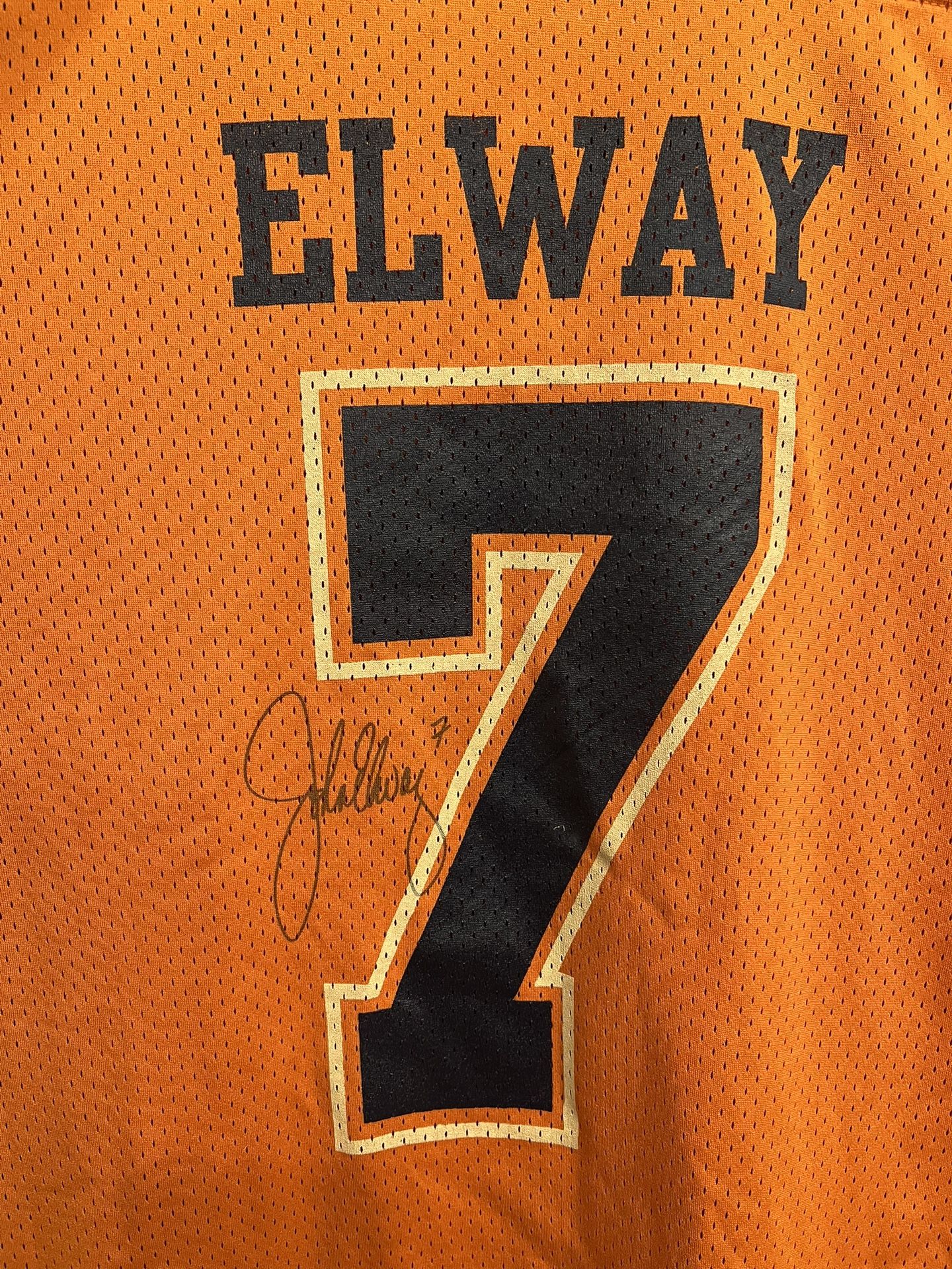 Vintage Signed John Elway AFL Jersey 