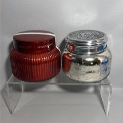 Anthropologie Capri Blue Set Spiced Cider & Volcano 19 Oz Candles