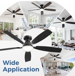 Fancymaty 52 inch ceiling fan with light