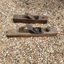 Antique wooden block planes