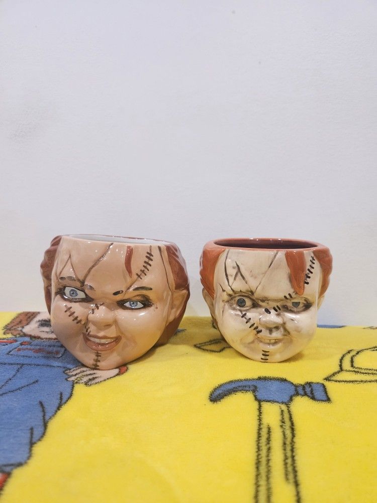 Childs Play Chucky Ceramic 20oz mugs 2pcs