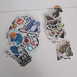 Developer and Cat Meme Stickers Lot