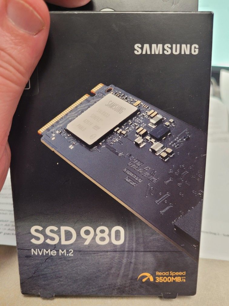 Samsung 512 GB SSD 980 NVME M.2