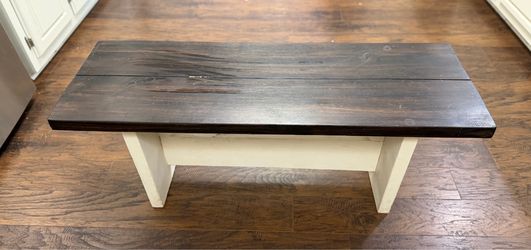 Wooden bench