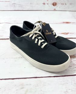 OluKai Tradewind Mens 12 Hawaii Lava Rock Canvas Low Top Sneakers Shoe 10533 New