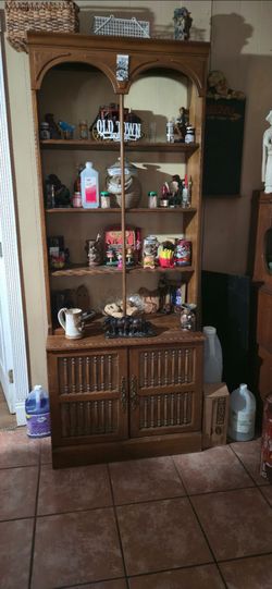 Antique mini hutch