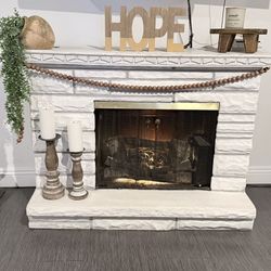 Artificial Fireplace, Made Out Of Fiberglass