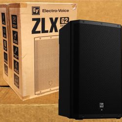 Electro-Voice Powered PA Speaker 15" Monitor 1000 Watts Bluetooth App Control ZLX-15P-G2 🚨 Payment Options Available 🚨 No Credit Needed 🚨 