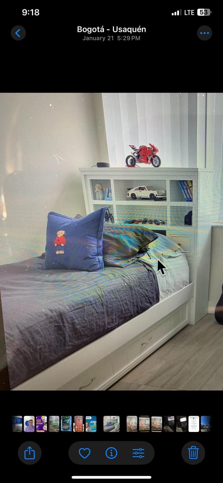 BED AND BED FRAME NO MATRES