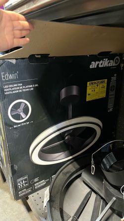 Artika led ceiling fan 23”  , black