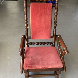 Antique Spindle Rocking Chair 