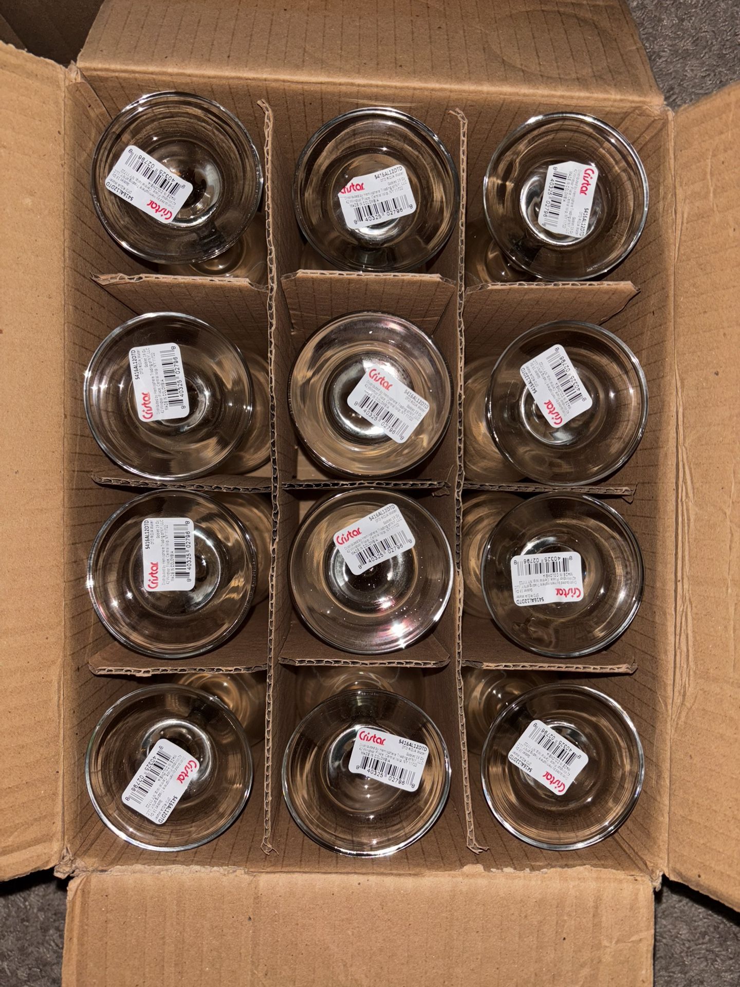 Cristar 13oz Clear Goblets 21 Total