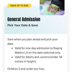 Raging Water Ticket 
