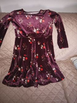 Girls velvet dress size L 10/12 $5